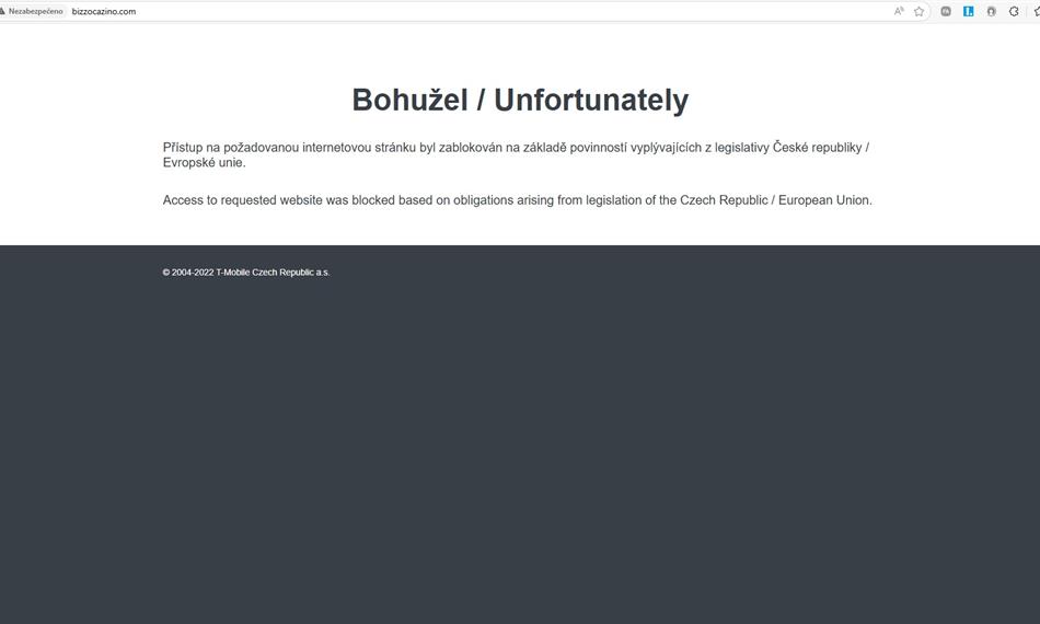 hláška o blokaci stránek